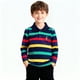 thumbnail image 1 of Blusa y camisa de manga larga con cuello vuelto para niños, blusa deportiva recreativa con estampado de rayas de verano para niños, blusa de manga larga con cuello vuelto para niños, parte superior de, 1 of 6