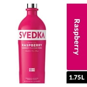 SVEDKA Raspberry Flavored Vodka, 1.75 L Bottle, 35% ABV