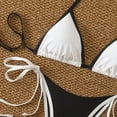 thumbnail image 3 of Warop Women's High-Waisted Drawstring Adjustable Push-Up Bikini Set, Two-Piece Swimsuit for Beach and Vacation, 3 of 6
