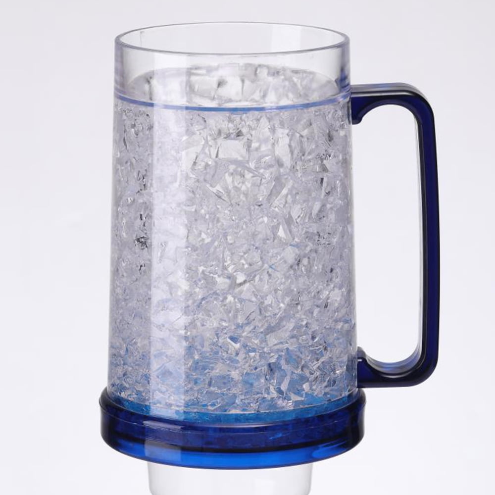 Plastic Freezer Beer Mugs Easy Operation Ice Freezer Cups for Summer