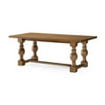 thumbnail image 3 of Maven Lane Leon Traditional Rectangle Wooden Dining Center Table for Modern Kitchen or Small Dinette in Rustic Antiqued Brown Finish, 3 of 4
