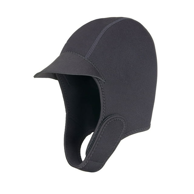 Eigraketly Gorros de buceo ajustables, ligeros, bloqueador solar, gorro de natación de Color sólido, resistente al desgaste, protección para la cabeza, Deportes acuáticos Negro Eigraketly OD029082-03