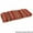 Monserrat Sangria, variant on 42-inch by 19-inch U-Shaped Solid Spun Polyester Tufted Settee/Bench Cushion - Kingsley Stripe Ruby