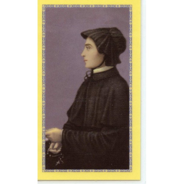Prayer of St. Elizabeth Ann Seton to Attain Happiness in God holy card