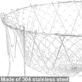 thumbnail image 5 of NOGIS Foldable Stainless Steel Deep Fry Basket Multifunction Steam Rinse Strain Fry Strainer Net Telescopic Folding Basket Fry Basket for Fried Food or Fruits Kitchen Utensil Cooking Net Gadget, 5 of 7