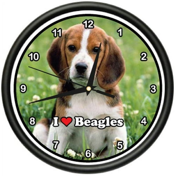 BEAGLE Wall Clock dog pet dogs puppy breeder gift