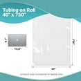 thumbnail image 3 of Clear Poly Tubing Roll, 4 Mil Ultra Thick Industrial, 750 ft, 40 in, 3 of 6