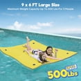 thumbnail image 5 of WARMOUNTS Water Floating Mat Foam Pad, 9x6ft Bouncy Tear-Resistant XPE Foam, Recreation and Relaxing for Pool Lake River Ocean Outdoor Water Activities,, 5 of 9