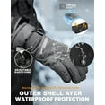 thumbnail image 2 of Winter Waterproof Gloves for Men Ski / Snowboard Windproof Insulated Snow Gloves Size L-XL, 2 of 6
