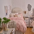 thumbnail image 4 of Dormify Devon Washed Cotton Duvet Cover and Sham Set, Blush Pink, Twin/Twin XL, Dorm & College Essentials, 4 of 7