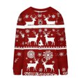 thumbnail image 5 of QATAINLAV Cable Knit Sweater for Women Oversized Long Sleeve Button Up Cardigans Ugly Graphic Christmas Gifts, Wine, XXXXL, 5 of 6