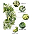 thumbnail image 3 of Corona Vlorart, 61 cm, vegetación de eucalipto con bayas, 3 of 8