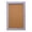 Satin, variant on Ghent's Wood 24" x 18" 1 Door Enclosed Bulletin Board in Natural