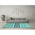 thumbnail image 3 of Ahgly Company Indoor Rectangle Oriental Light Blue Modern Area Rugs, 2' x 5', 3 of 4