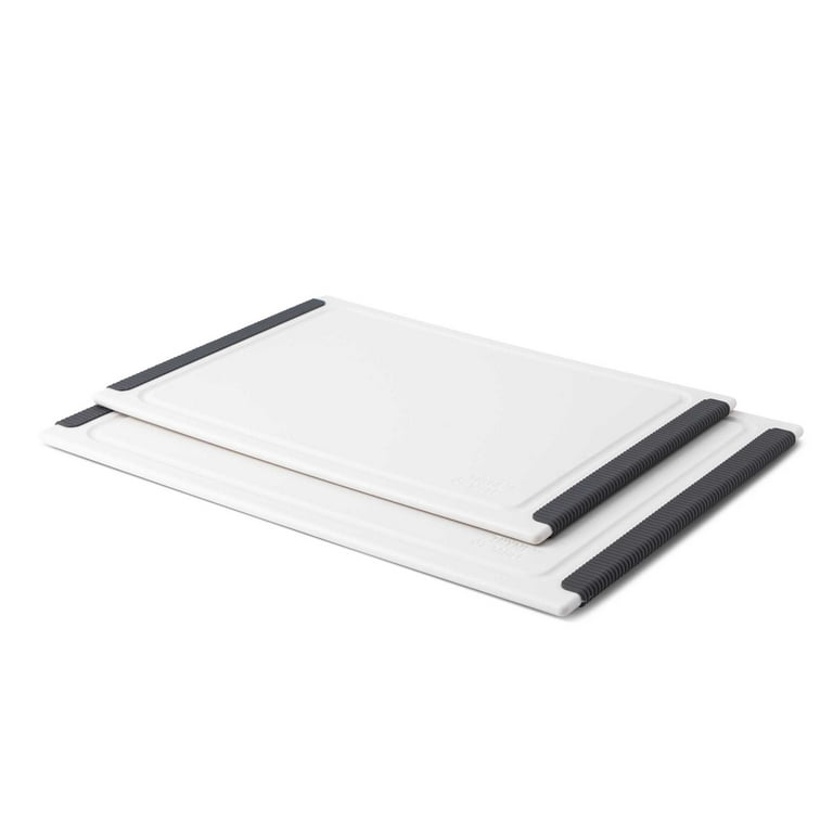 2-Piece Poly Cutting Board Set, White photo 2