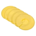 thumbnail image 1 of Unique Bargains Séparateurs de Taille de Garde-Robe Ronds Vierges, Jaune, Lot de 20, 1 of 5