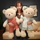 thumbnail image 1 of 2022 Cute / Soft / Couple Teddy Bear Plush Toy / Dressed Little Bear Doll / Children's Birthday Gift / Christmas Gift zhangyuxiang LED, 1 of 2