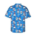 thumbnail image 3 of Picia Gnomes in USA Gentle Cotton Regular Fit Short Sleeve Casual Hawaiian Shirt for Men-3X-Large, 3 of 9