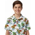 thumbnail image 2 of Teenage Mutant Ninja Turtles Boys Cotton Graphic Button Up Shirt with Short Sleeves, Sizes 4-18, 2 of 6