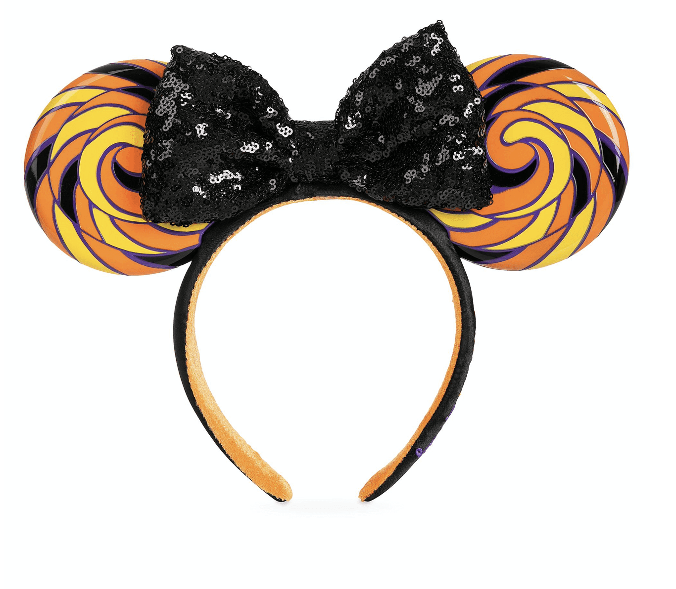 Disneyland Minnie Ears Sequins Bow Halloween Candy Corn Disney Parks Headband 