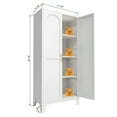 thumbnail image 3 of Metal Storage Cabinet with Adjustable Shelves in Premium Steel for Bedroom Living Room Organization, 3 of 7