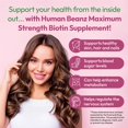 thumbnail image 4 of Vitamin Gummy Human Beanz Biotina, 10000 mcg para cabello, 120 g, 4 of 8