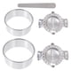 thumbnail image 1 of 1 juego de herramientas para hacer dumplings, moldes para cortar la piel de dumplings, herramientas para hacer dumplings (plateadas), 1 of 6