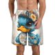 thumbnail image 1 of Fotbe Cute Sunflower Blue Duck Trajes de Baño Estampados para Hombre, Shorts de Verano de Secado Rápido, Ropa de Playa, Bañadores-XX-Large, 1 of 6
