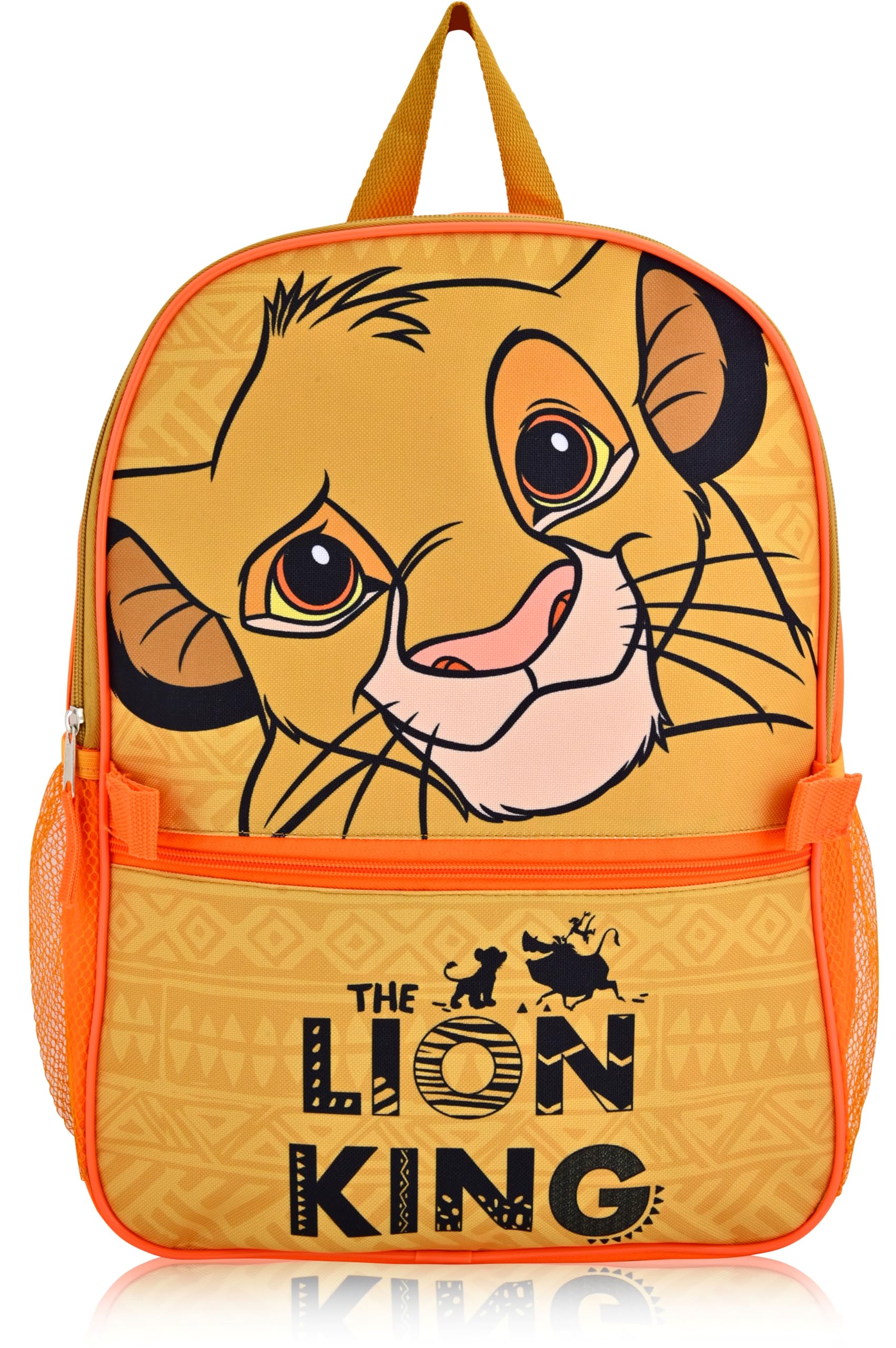 Disney Lion King Backpack With Lunch Box for Boys | Lion King Insulated Lunch Bag Lunch Box for Boys, Girls, Toddlers | Lion King Yellow Backpack for School and Reusable Lunchbox