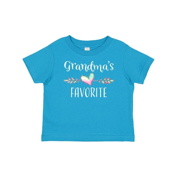 Inktastic Grandmas Favorite Heart Grandchild Boys or Girls Baby T-Shirt