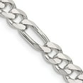 thumbnail image 3 of Sterling Silver 5.25mm Figaro Chain Necklace, 3 of 3