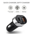 thumbnail image 5 of 18W Dual-Port Car & Wall Chargers for Samsung Galaxy Z Fold2 (USB-C Power Delivery/USB-A Quick Charge 3.0) and USB C to USB C Cable (3.3 Feet), 5 of 9