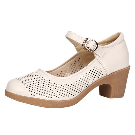 

LIANGP Women s Sandals Ladies Rumba Waltz Prom Ballroom Latin Salsa Dancing Singles Leather Shoes Women s Shoes Beige Size 6