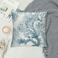 thumbnail image 2 of Qinduosi Nautical Coastal Beach Throw Pillow Covers Inch Ocean Blue White Coral Pillow Covers Set of Summer Holiday Outdoor Decorative Pillows Couch Pillow Cases for Home Couch Bed Sofa Chair Decor, 2 of 5