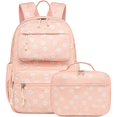 thumbnail image 1 of Mochila Bluboon de Pana para Niñas 31x16x42 cm con Lonchera, 1 of 9