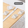 thumbnail image 2 of Zootealy 8 Pcs Paste Type Universal Pulley, Rotation à 360 Degrés, Poulies Universelles, Type Boule, Boîte de Rangement pour Lit, Roue Universelle, Mini Roulettes Auto-Adhésives Mignonnes en Plastique Solide, 2 of 6