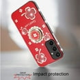thumbnail image 4 of For Samsung Galaxy S24 FE Case Crystal Studded Ring Stand Bling Phone Cover, 4 of 4