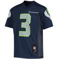 thumbnail image 2 of Youth Russell Wilson College Navy Seattle Seahawks Replica Player Jersey, 2 of 3