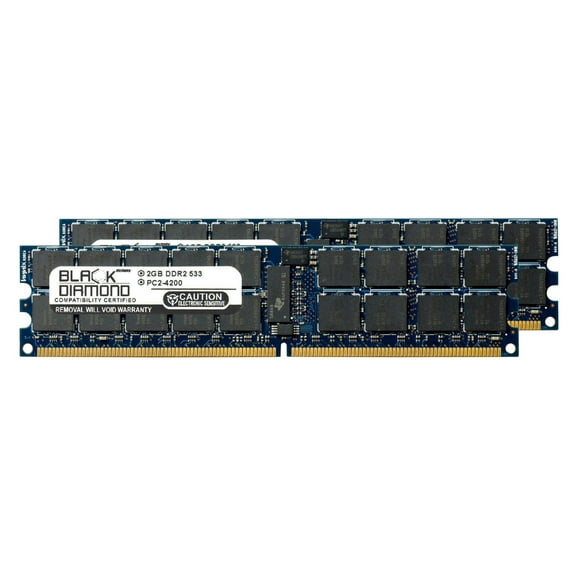 4GB 2X2GB Memory RAM for SuperMicro H8D Series H8DA6 -F DDR2 RDIMM 240pin PC2-4200 533MHz Black Diamond Memory Module Upgrade