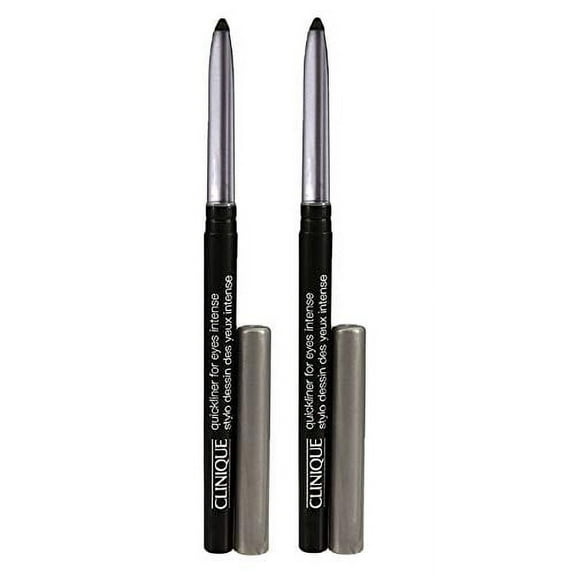 2 Clinique Quickliner for Eyes Intense Eye Liner - Travel Size 0.005 oz. / 0.14g Each, Unboxed
