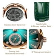 thumbnail image 4 of Watch for Women Round Quartz Waterproof Wristwatches Luxury Jewelry Design Watches Leather Band Ladies Watch Gift for Women, 4 of 7