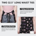 thumbnail image 6 of Pioneer Flower Floral Print Pattern Apron for Women and Men, Cotton Linen Waterproof with Pockets, Adjustable, 33x27 Inch for Kitchen, Gardening, BBQ, Salon, 6 of 6