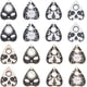 thumbnail image 1 of 32 piezas de 8 estilos de amuletos de tarot, amuletos a granel, tablero de ouija, esmaltado, plateado, dorado, sol, gato, sí, no, amuletos de corazón en forma de lágrima a granel, 1 of 6
