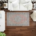 thumbnail image 2 of Entry Rug, Gift Rug, Floral Rug, Red Rug, Bathroom Rugs, Modern Rug, Accent Rug, Large Rug, 3D Printed Rug, Moroccan Design Rug, Luxury Rug, 1.7'x2.3' - 50x70 cm, 2 of 8
