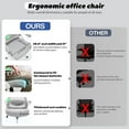 thumbnail image 5 of Fizzin Ergonomic Office Chair, 400 LBS Desk Chair with Adjustable Lumbar Support, High Back Breathable Mesh Computer Chair Rolling Work Swivel Task Chairs, Comfy Home Office Desk Chair (Gray), 5 of 18