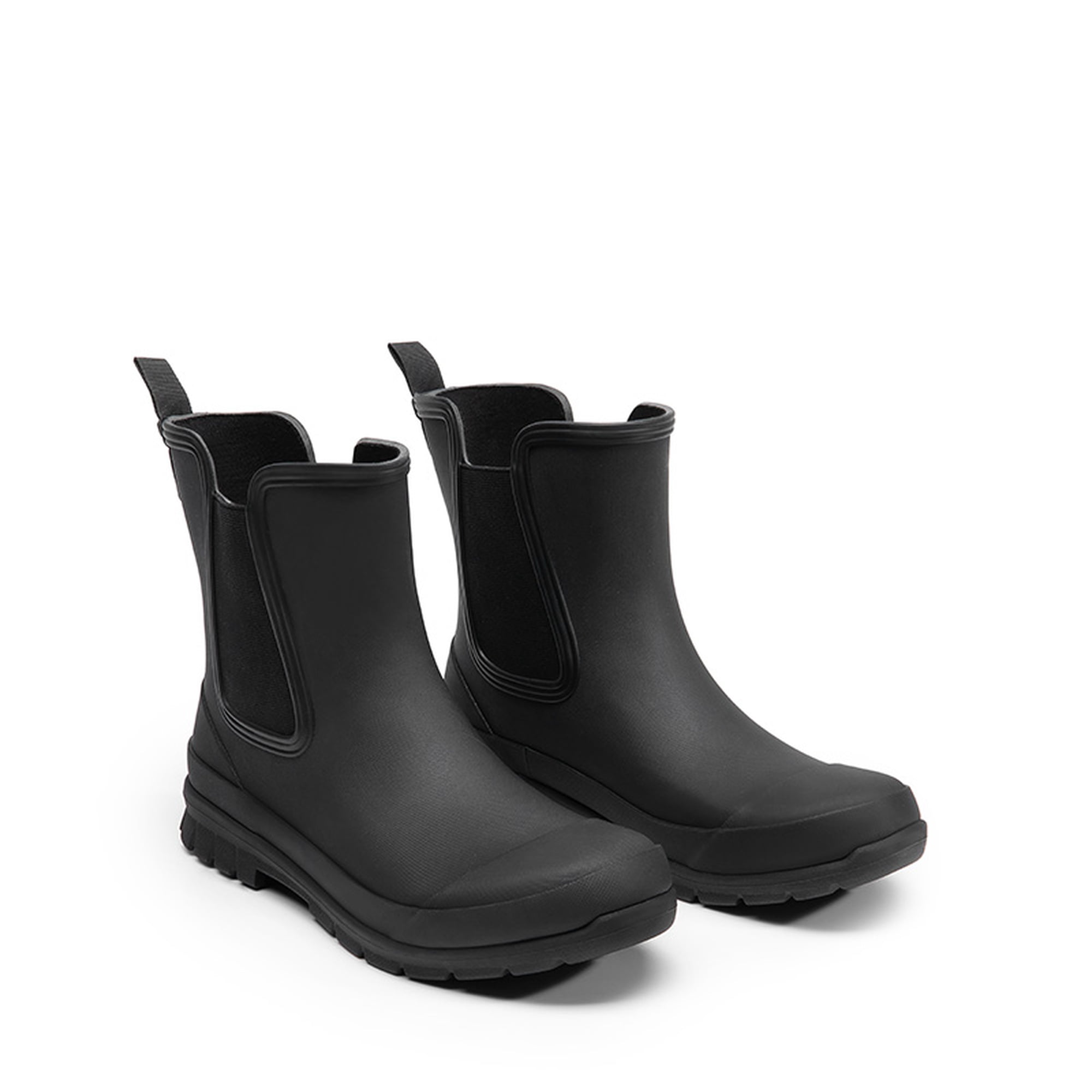 DREAM PAIRS Women's Waterproof Chelsea Rain Boots, Slip-Resistant Ankle Rubber Boots for Outdoor Wear