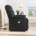 thumbnail image 4 of ACME Fauteuil Inclinable Ipompea en Velours Noir, 4 of 5