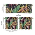 thumbnail image 6 of Hawaiian Style Palm Flower Kitchen Curtain Set 27.5x24 Inch, Tropical Polyester Valance with Tiers for Bathroom, Kitchen, Café, 6 of 6