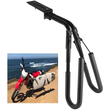 Surfboard Bike Rack Surfboard Scooter Moped Bike Rack Portable Bike Surfboard Rack Bicycle Surf Board Scooter/Moped Surfboard Rack for Sports Outdoors(Black)