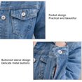 thumbnail image 4 of Chaqueta Corta Para Mujer, Manga Larga Con Botones, Informal, Con Cuello Vuelto, Chaqueta Suave Para Uso Diario, 4 of 7
